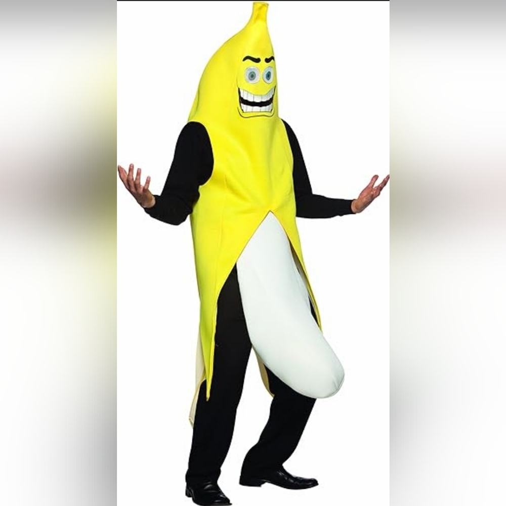 Banana Flasher ADULT  Costume - Yellow